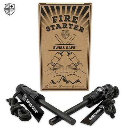 Swiss Safe - 5-in-1 Fire Starter 2-Pack - Crimson - Crimson