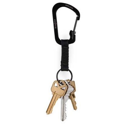 NITE IZE - SLIDELOCK KEY RING STAINLESS STEEL - Black