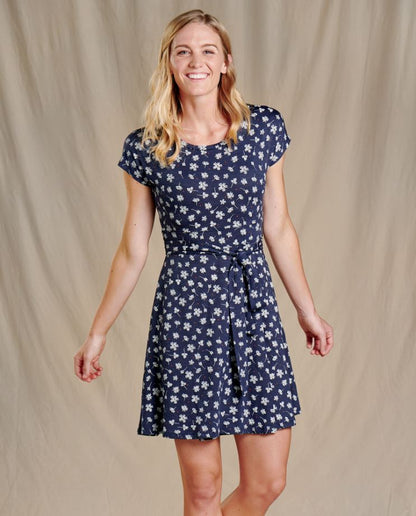 Toad and Co - Cue Wrap Short Sleeve Dress - Women's - Black
