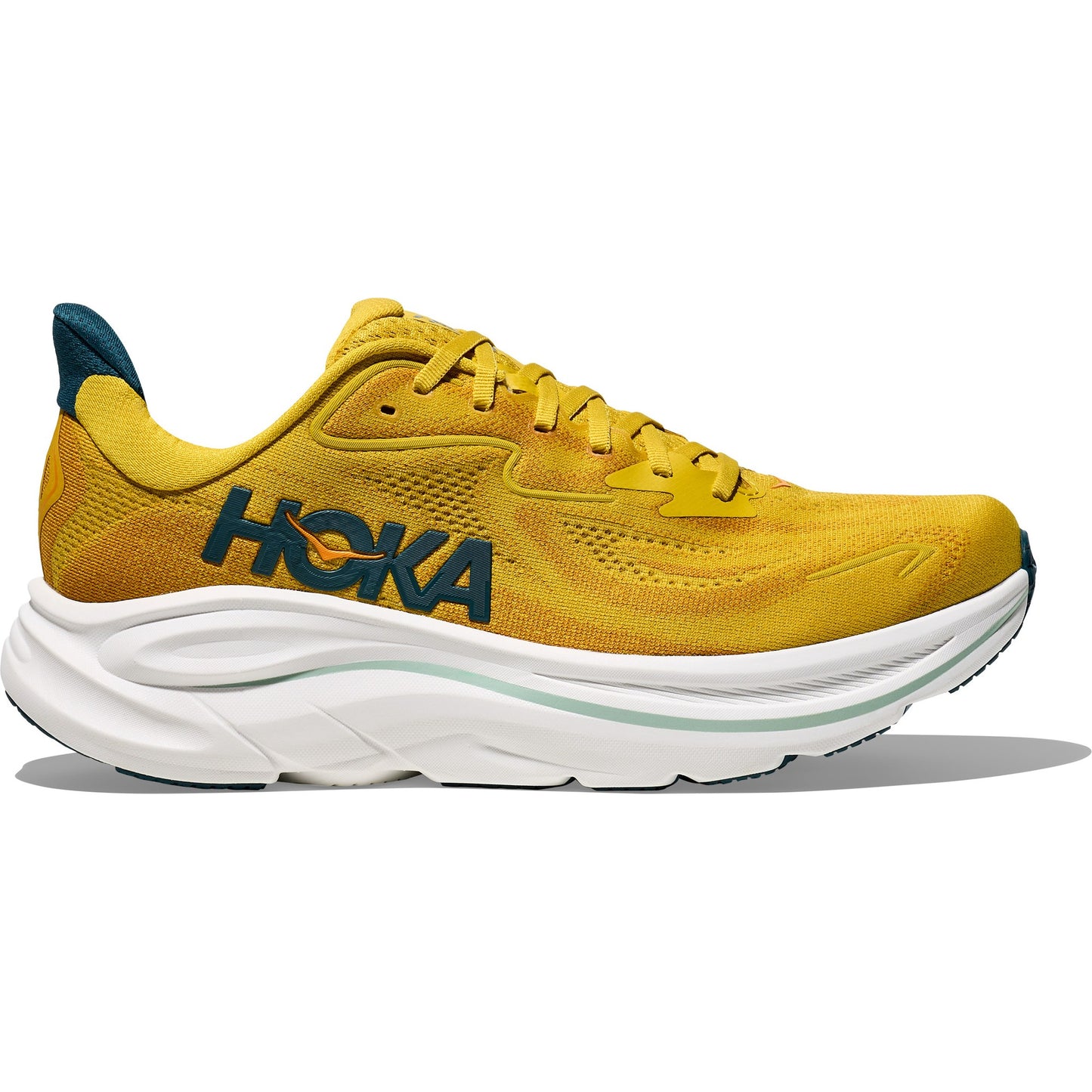 Hoka - Clifton 10 - Men's - Yellow Gold/Tidal Wave