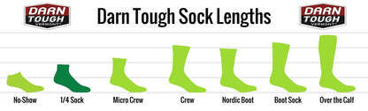 Darn Tough - Men's 1/4 Sock Ultralight - Charcoal