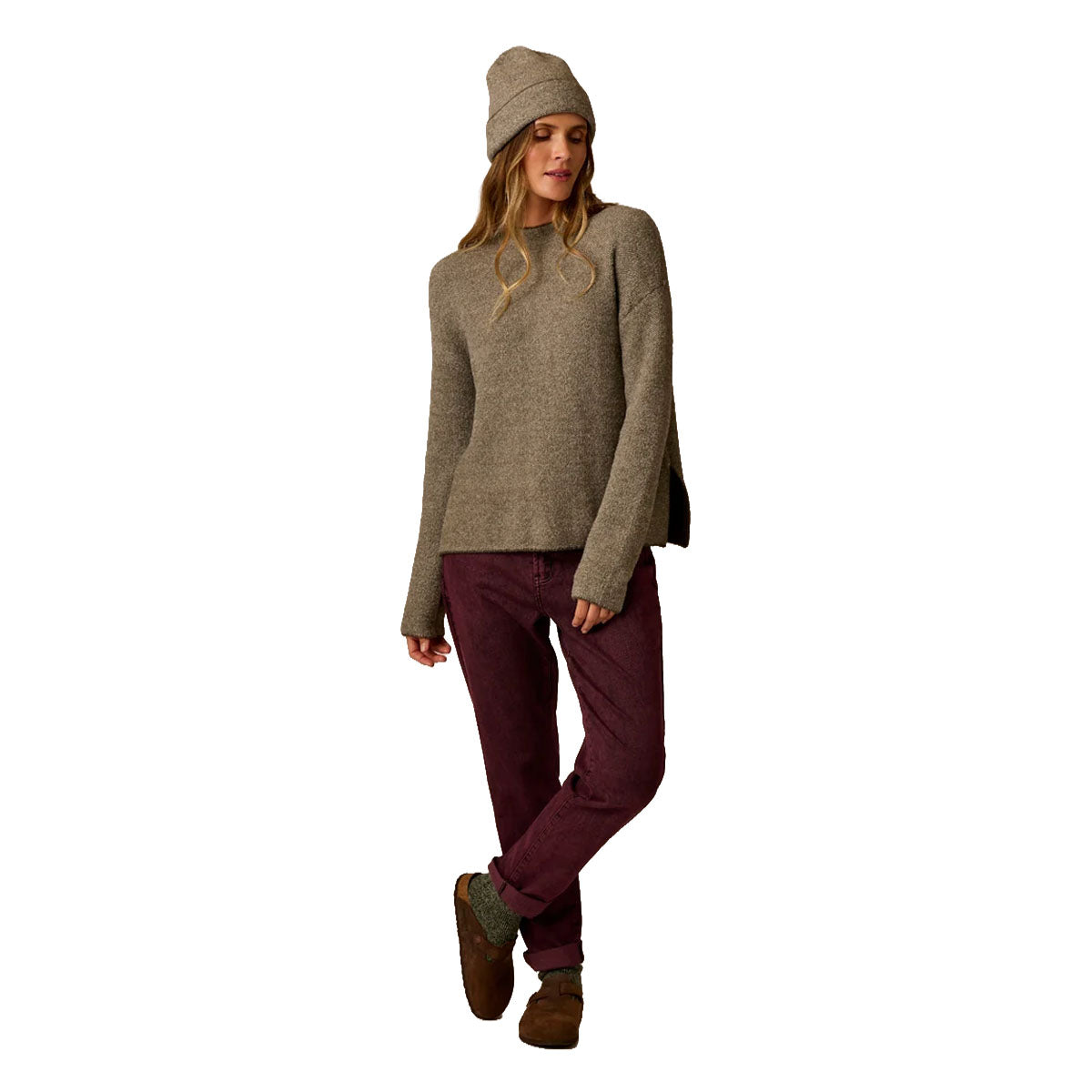 Carve Designs - Olivia Plush Sweater - Dark Olive Birdseye