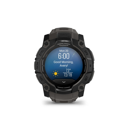 Garmin - Instinct 3 - 50mm AMOLED - Black/Charcoal