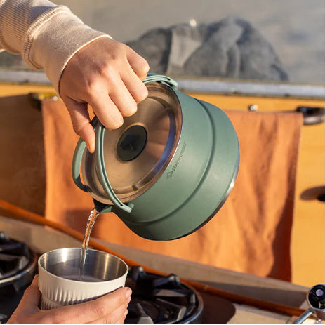 Sea To Summit - Detour SS Collapsible Kettle 1.6L - Laurel Wreath Green