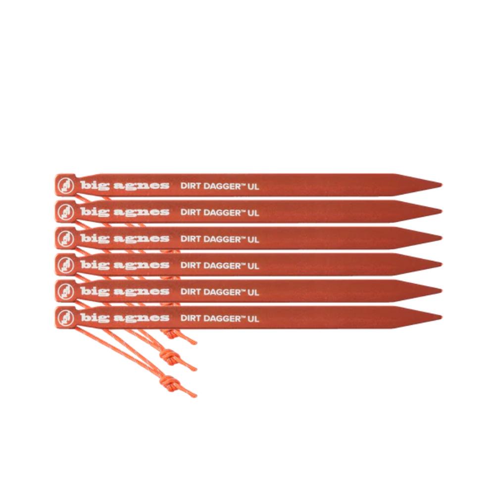 Big Agnes - Dirt Dagger UL 7.5in 6 Pack - Orange