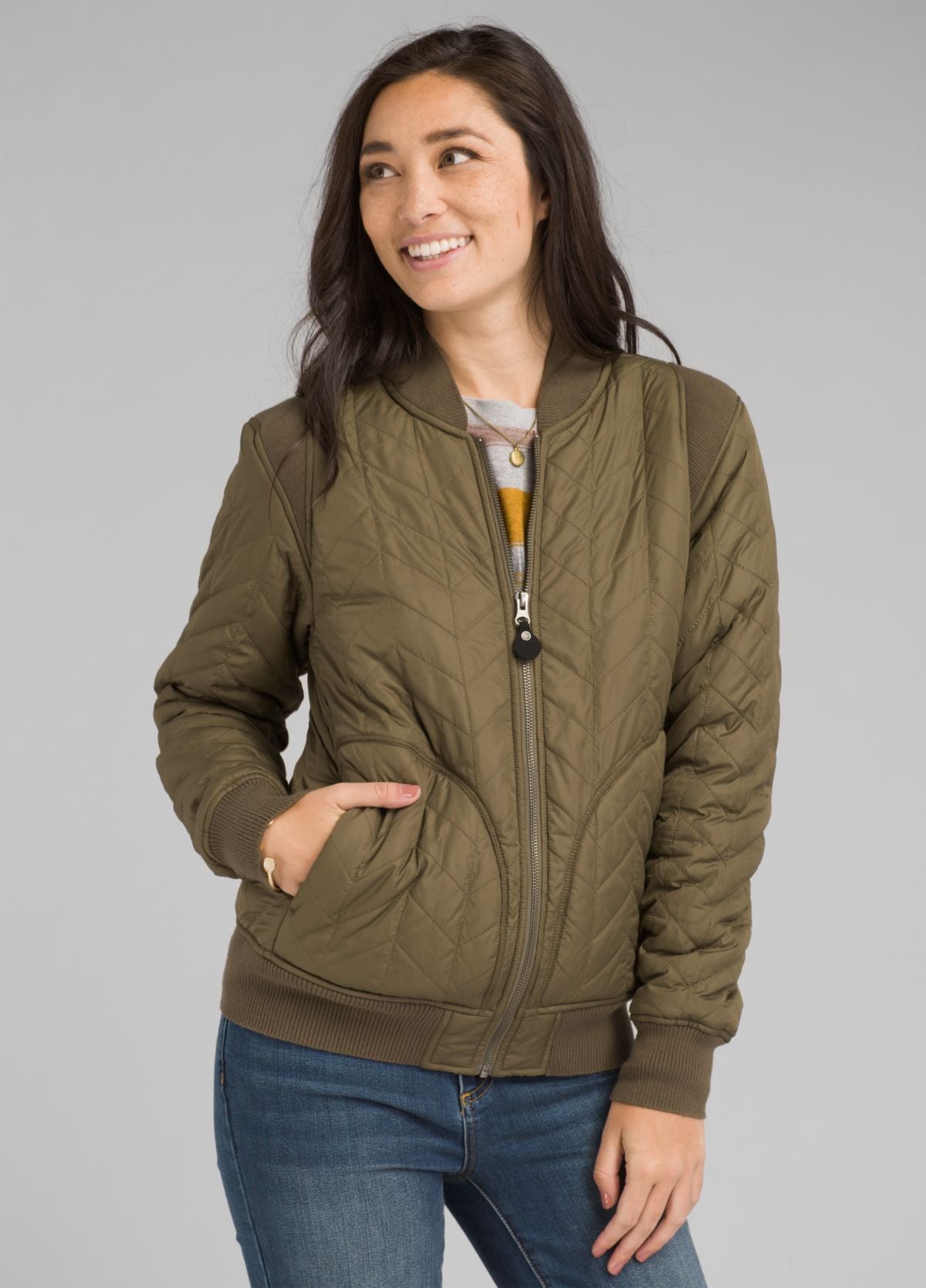 Prana - Diva Varsity Jacket - Vapor