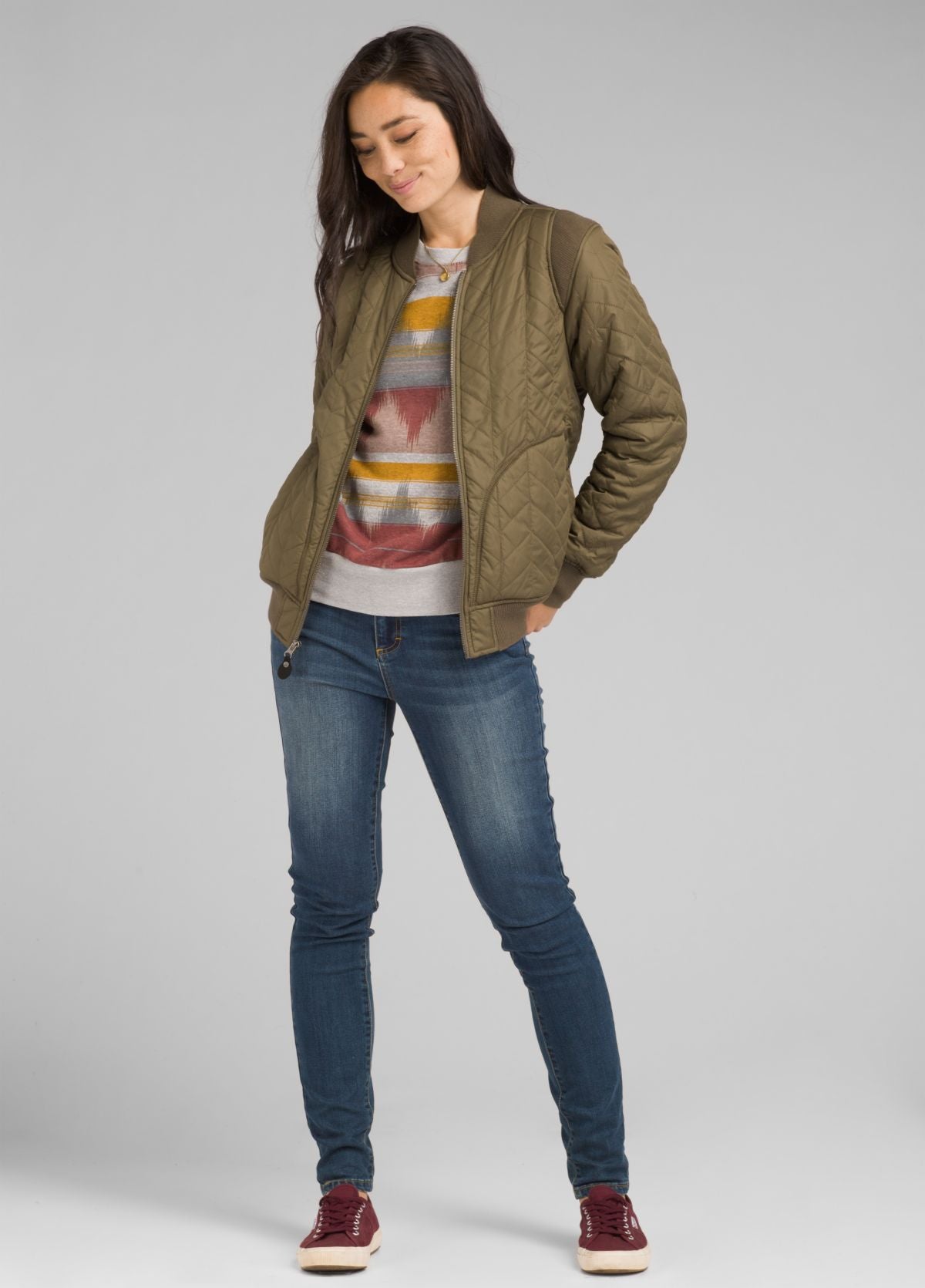 Prana - Diva Varsity Jacket - Vapor