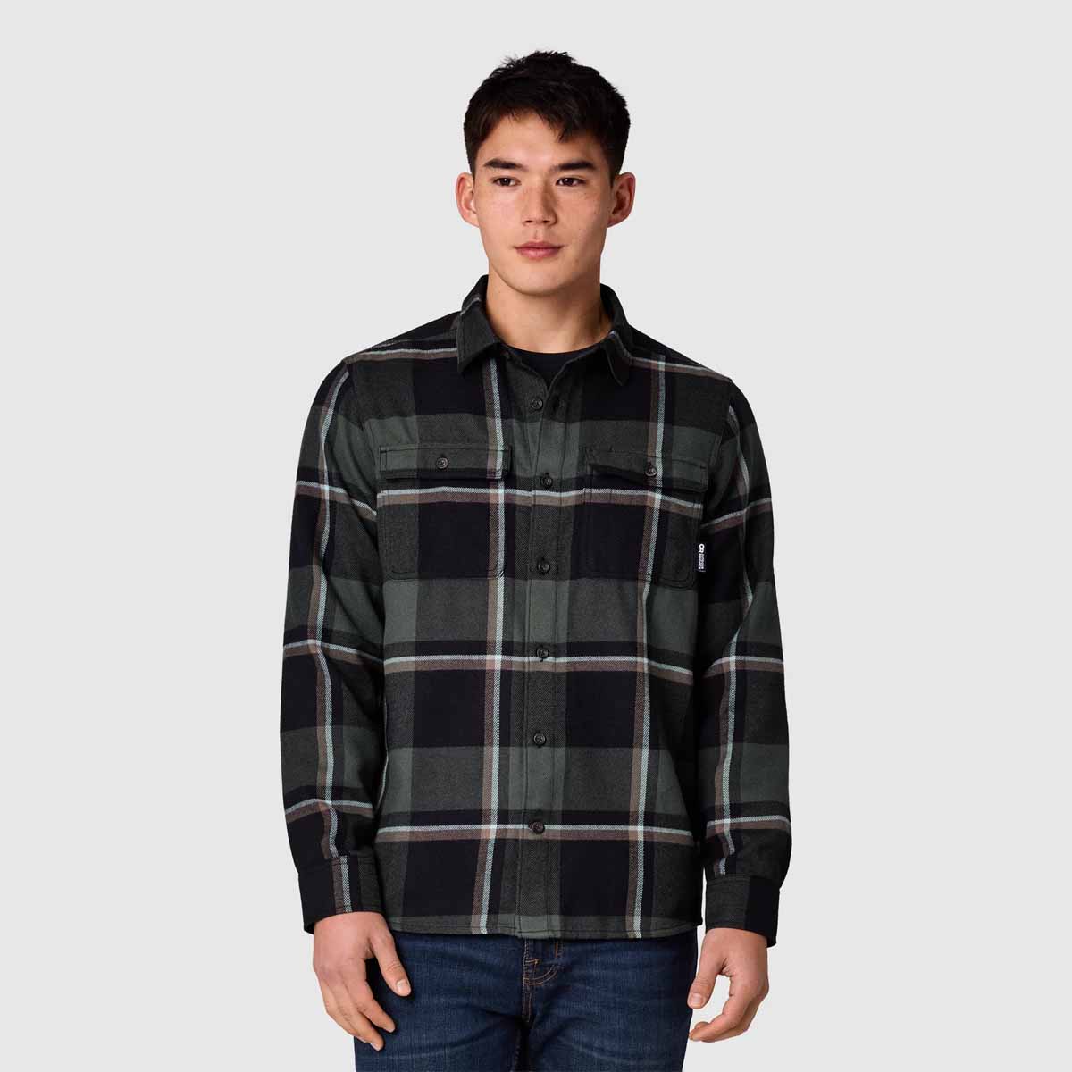 Outdoor Research - Feedback Flannel Twill Shirt - Men's - Dark Laurel Plaid