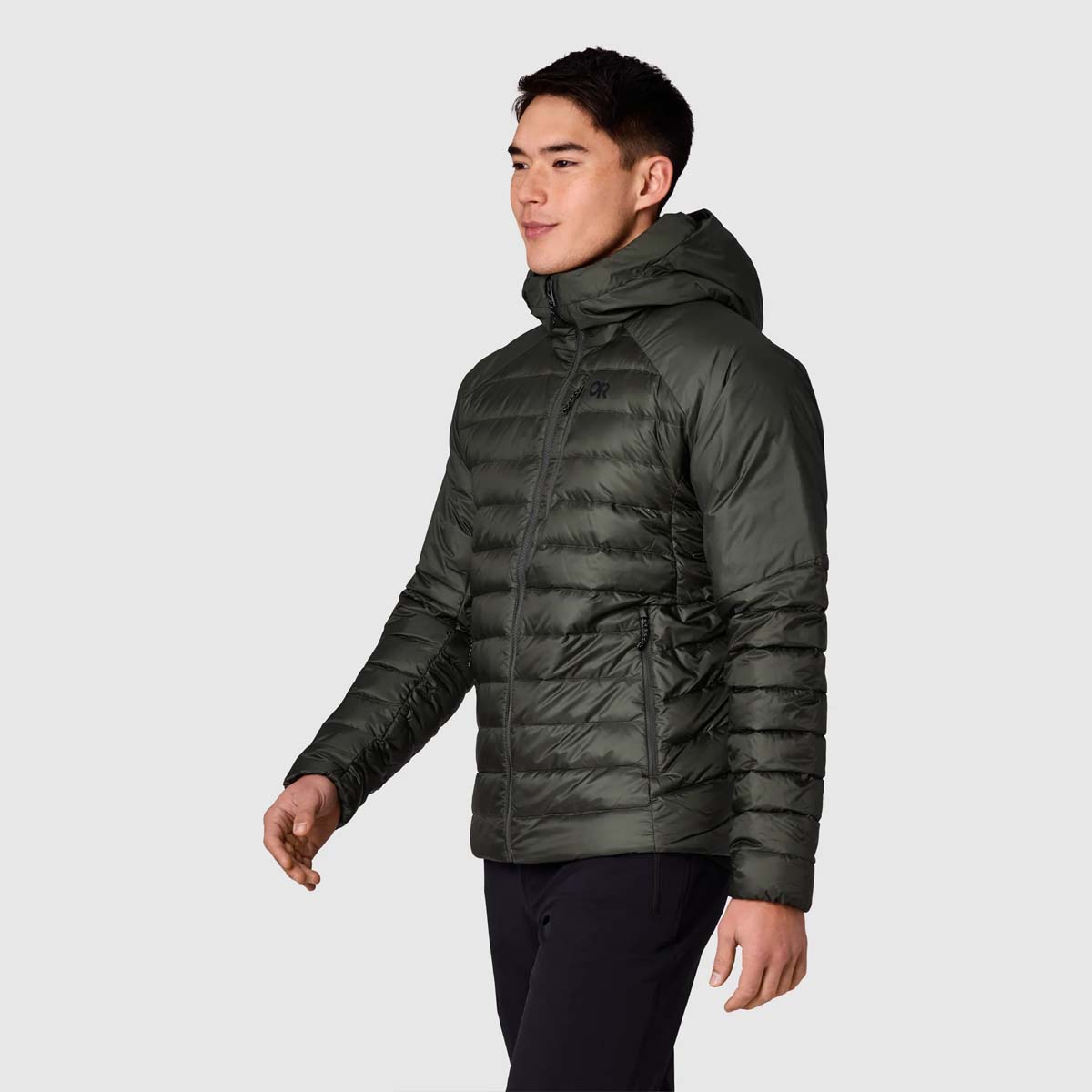Outdoor Research - Men's Helium Down Hoodie - Dark Laurel