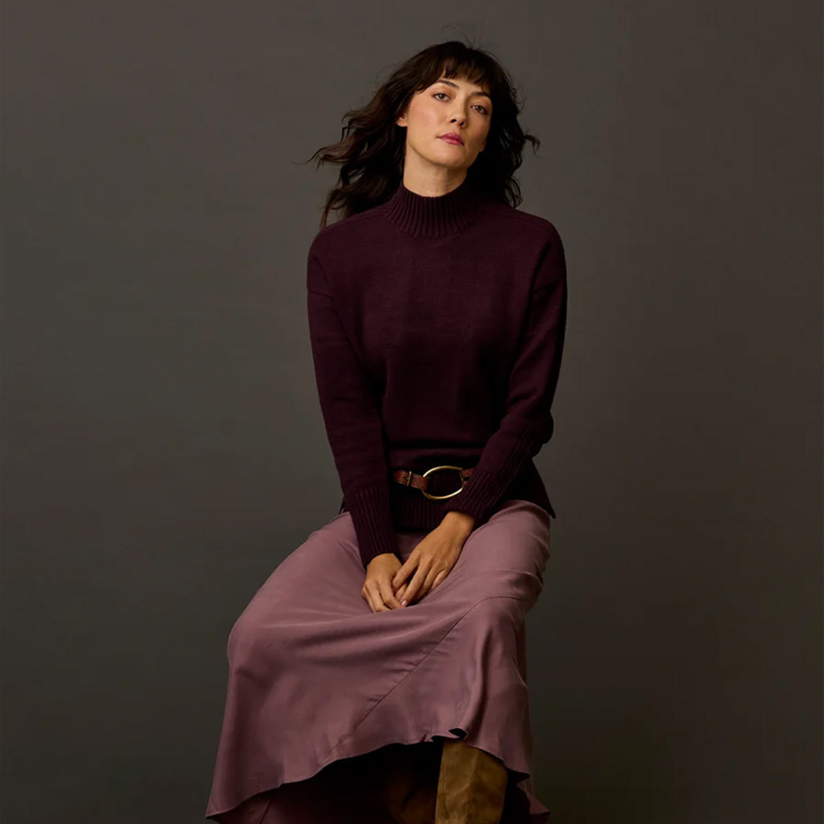 Carve Designs - Woodward Sweater - Dark Plum