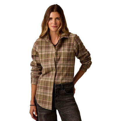 Carve Designs - Fairbanks Supersoft Shirt - Dark Olive Plaid