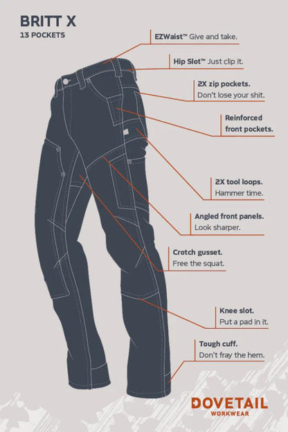 Dovetail - Britt X Power Hemp - Indigo Denim
