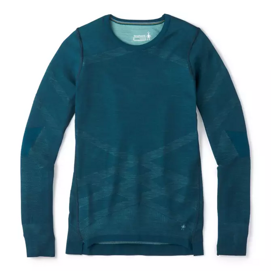 Smartwool - Intraknit Thermal Merino Base Layer Crew - Women's - Eggplant-Nival Blue