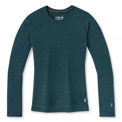 Smartwool - Classic Thermal Merino Base Layer Crew - Women's - Arctic Green Digi Snow