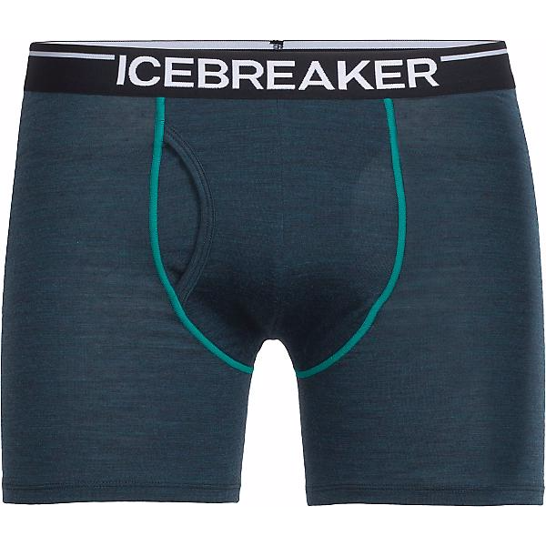 Icebreaker - Anatomica Boxers with Fly - Black/Monsoon