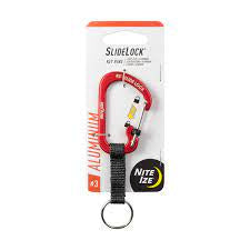 Nite Ize - SlideLock Key Ring Aluminum - Red