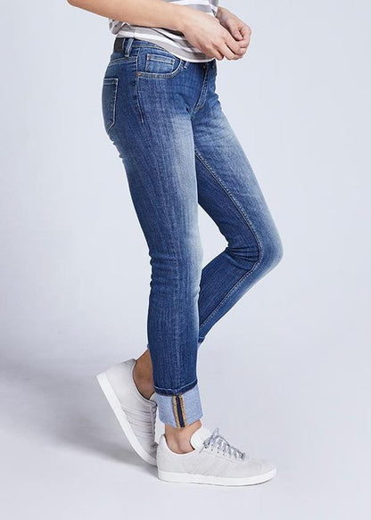 Duer - Straight and Narrow Mid-Rise Jeans