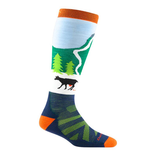 Darn Tough - Pow Cow OTC Midweight with Cushion - Kid's - Green