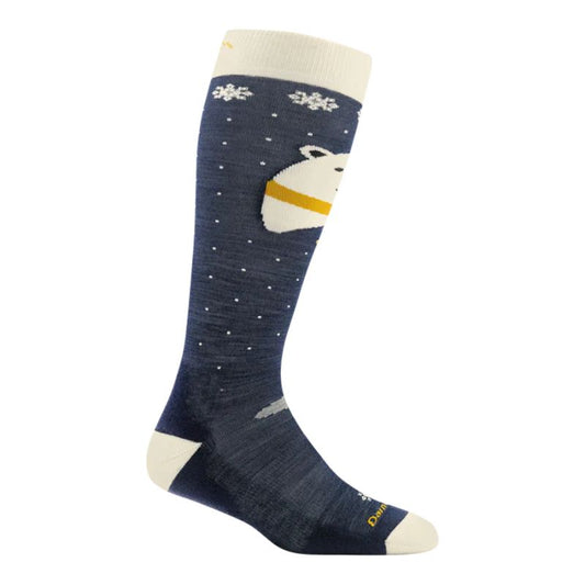 Darn Tough - Polar Bear OTC Midweight with Cushion w/ Padded Shin - Kid's - Blue