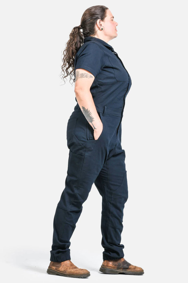 Dovetail - Hadley Short Sleeve Coverall - Sulfur Navy