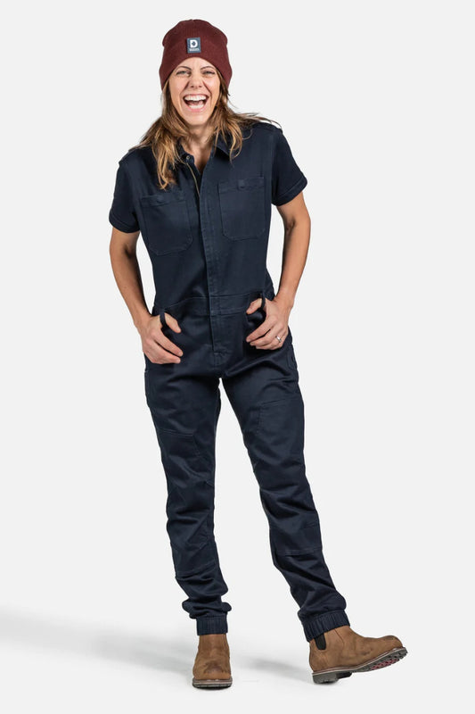 Dovetail - Hadley Short Sleeve Coverall - Sulfur Navy
