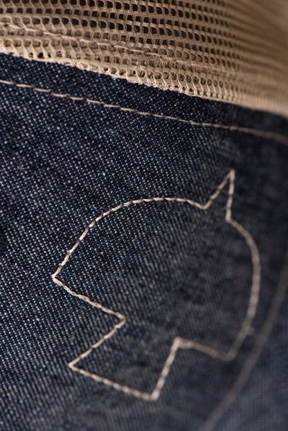 Dovetail - Dovetail Embroidered Shop Cap - Women's - Indigo Blue