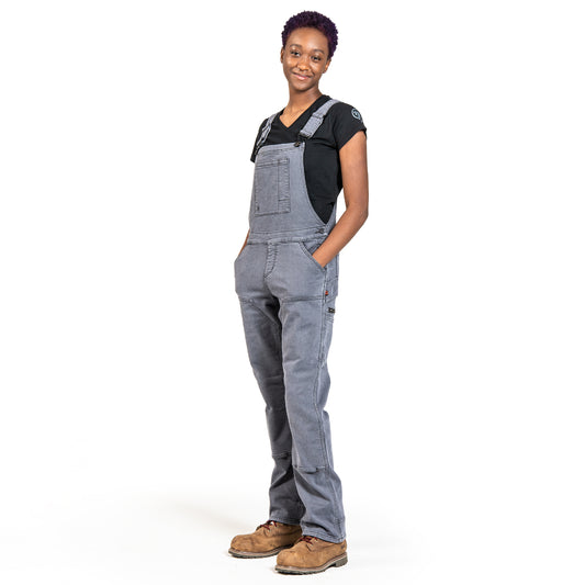 Dovetail - Freshley Overall - Dark Grey Thermal Denim - Dark Grey Thermal Denim