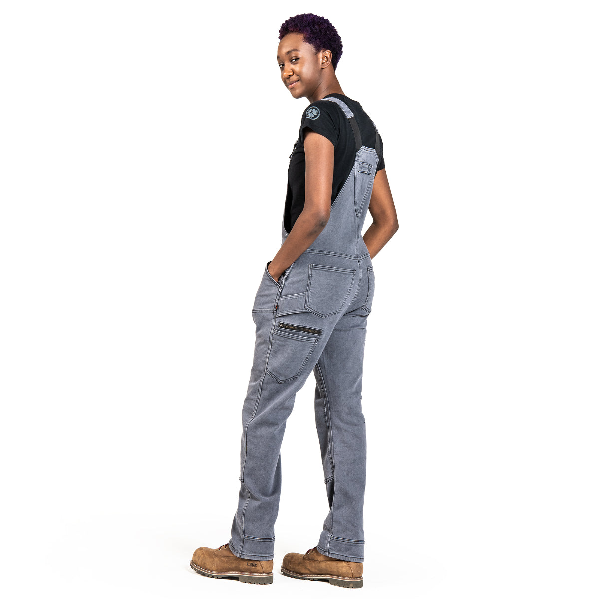 Dovetail - Freshley Overall - Dark Grey Thermal Denim - Dark Grey Thermal Denim