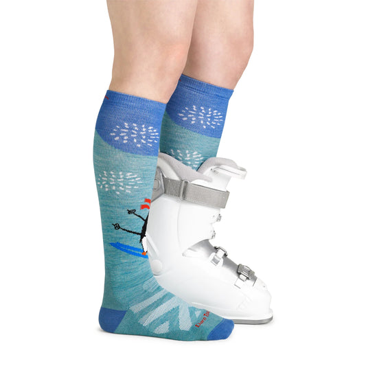 Darn Tough - Penguin Peak OTC Midweight With Cushion - Aqua