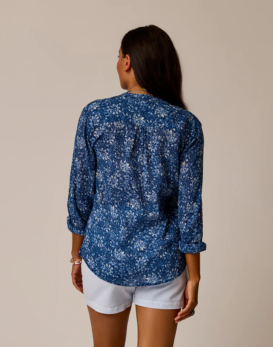 Carve Designs - Dylan Gauze Shirt - Women's - Indigo Floral