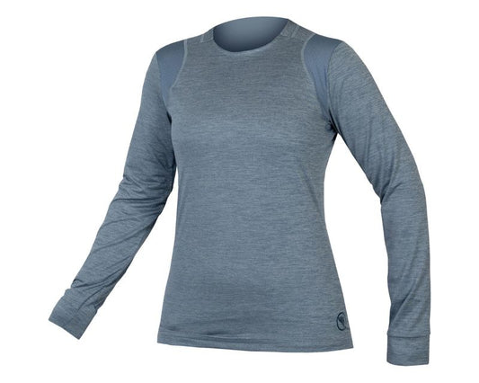 Endura - SingleTrack Longsleeve Jersey - Women's - Blue Steel