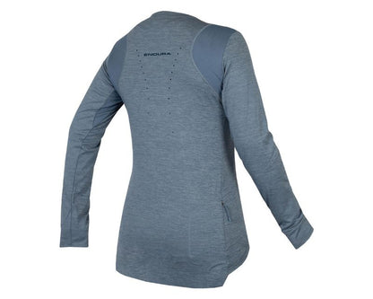 Endura - SingleTrack Longsleeve Jersey - Women's - Blue Steel