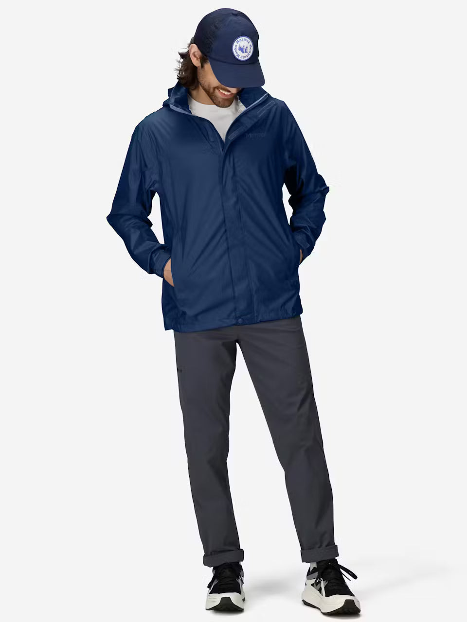 Marmot - PreCip Eco Jacket - Men's - Arctic Navy