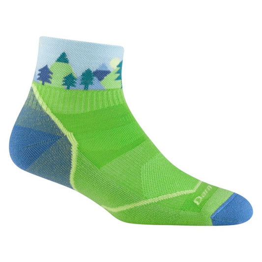 Darn Tough - Quest 1/4 Lightweight Cushion - Kid's - Green