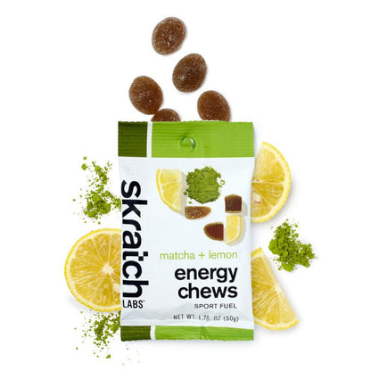 Skratch Labs - Energy Chews Sport Fuel - Matcha Green Tea & Lemon