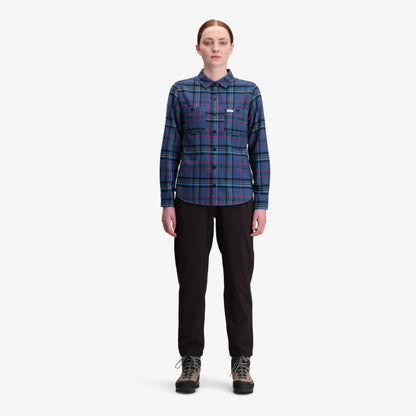 Topo Designs - Mountain Shirt Long Sleeve - Women's - Bone White Mul Plaid