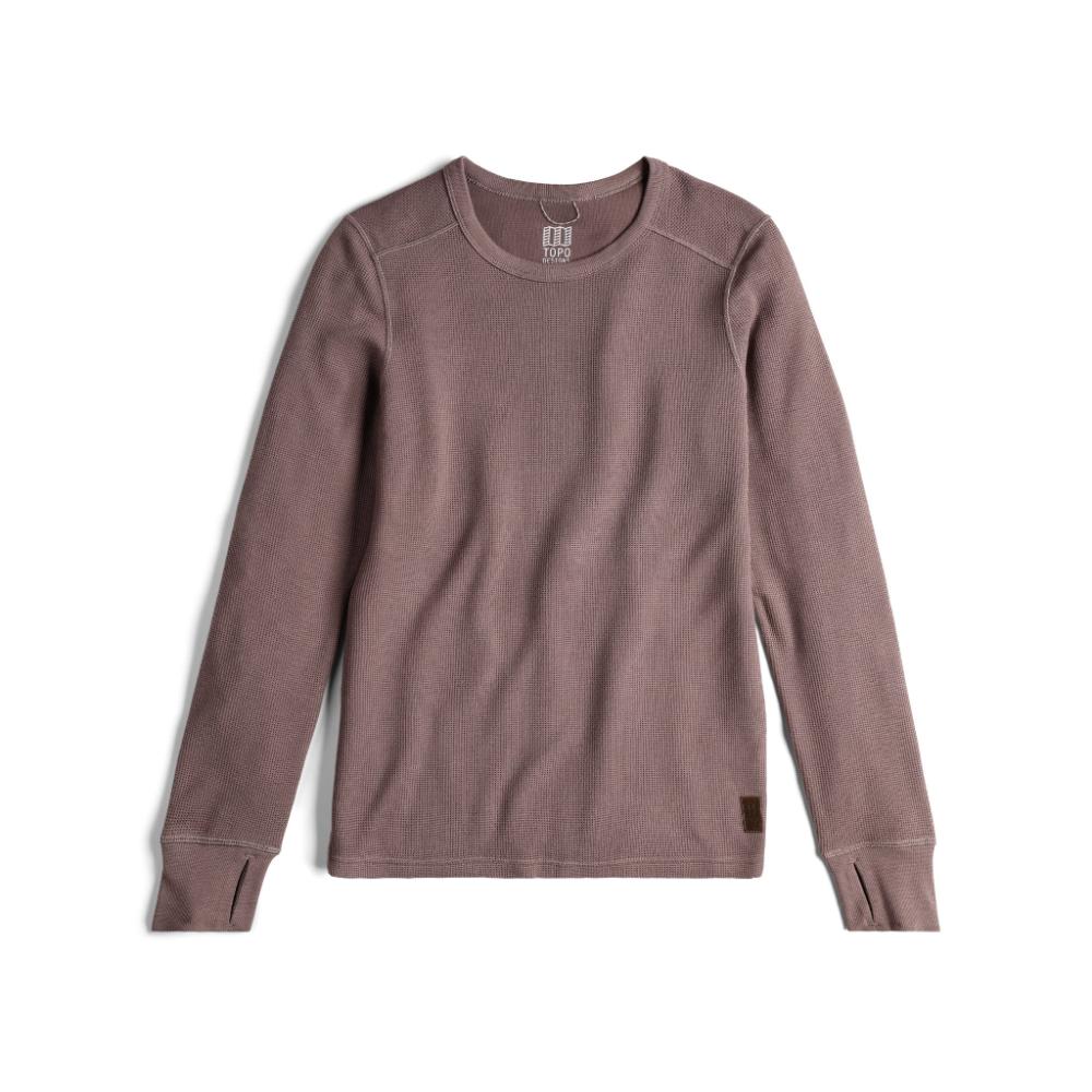 Topo Designs - Global Waffle Crew - Women's - Peppercorn