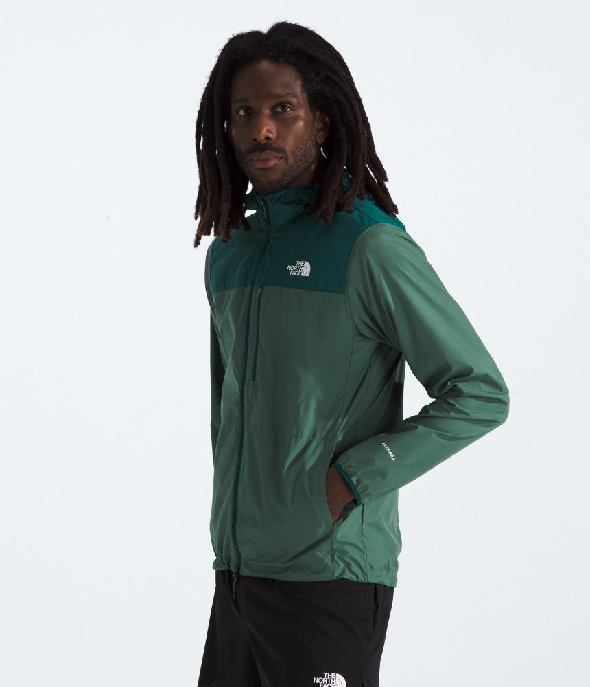 The North Face - Higher Run Wind Jacket - Men's - Duck Green-Deep