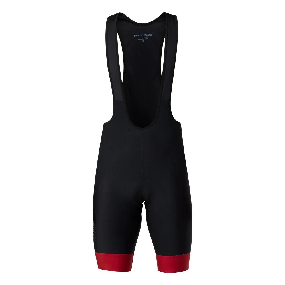 Pearl Izumi - Attack Bib Short - Men's - Black/Red Dahlia