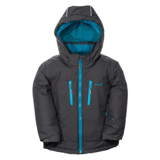 Kamik - Hux Winter Jacket - Boys' - Coal/Tide