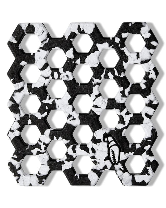Crab Grab - Crab Trap Snowboard Stomp Pad - Black White Swirl
