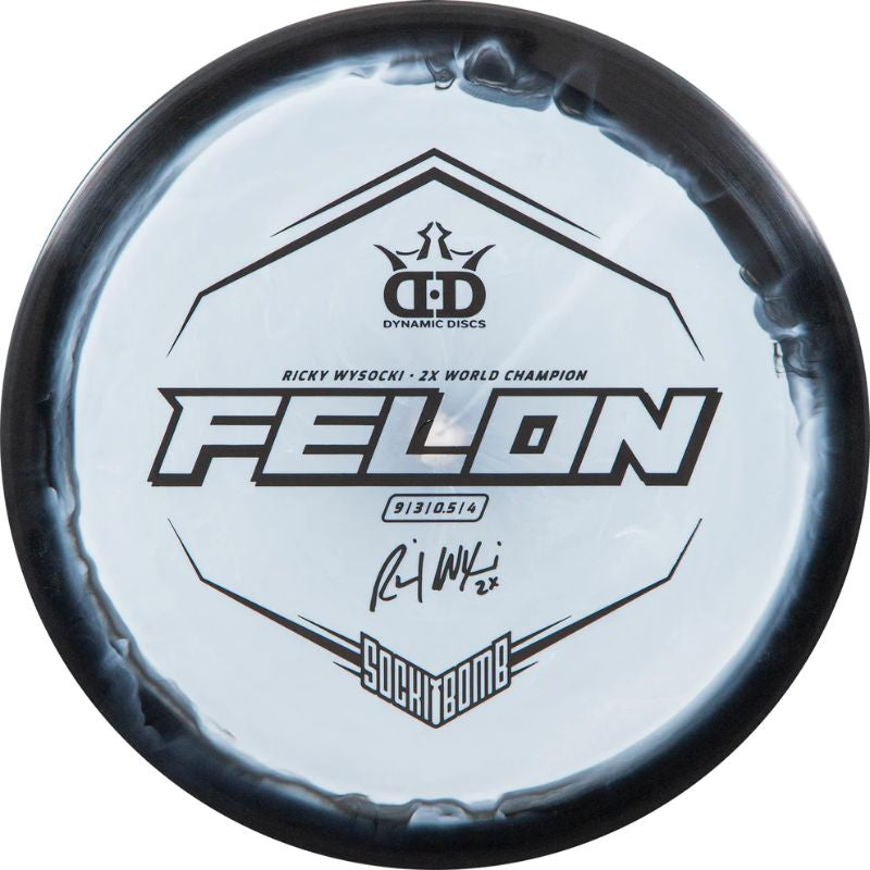 Dynamic Discs - Fuzion Orbit Felon Ricky Wysocki Sockibomb Stamp - Assorted
