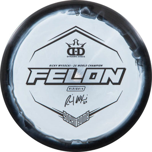 Dynamic Discs - Fuzion Orbit Felon Ricky Wysocki Sockibomb Stamp - Assorted