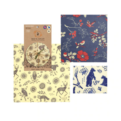 Bees Wrap - Gift Pack - Festive Forest