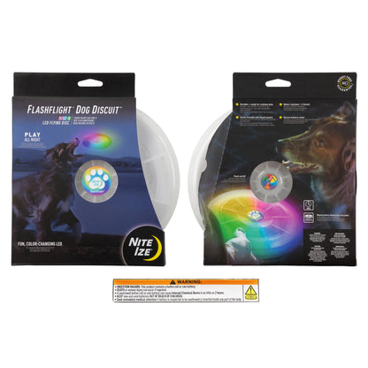 Nite Ize - Flashflight Rechargeable Light Up Flying Disc - Disc-O Tech