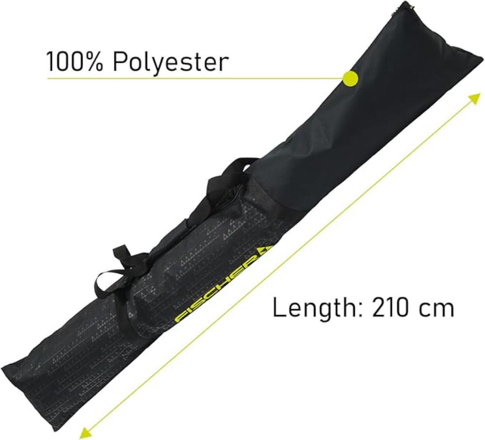 Fischer - Skicase Eco XC 3 Pair - 210 Black Yellow