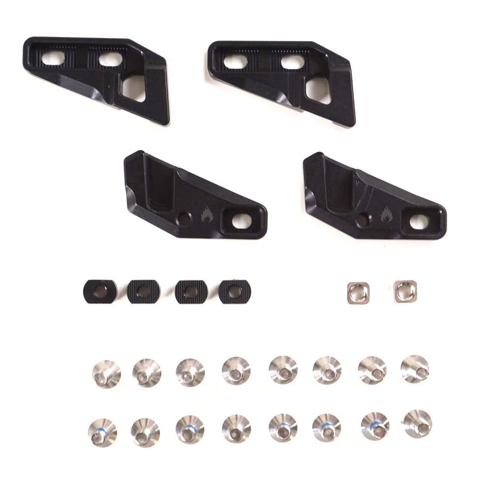 Spark R&D - Fixie Clips, Through-Mount - Black