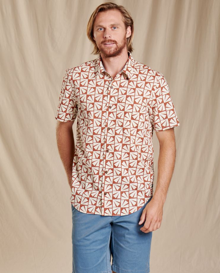 Toad and Co - Fletch Short Sleeve Shirt - Midnight Thistle Print