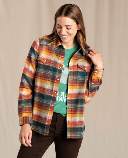 Toad and Co - Folk Yeah Shirt Jacket - Blackberry