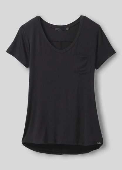 Prana - Foundation Short Sleeve Plus - Black